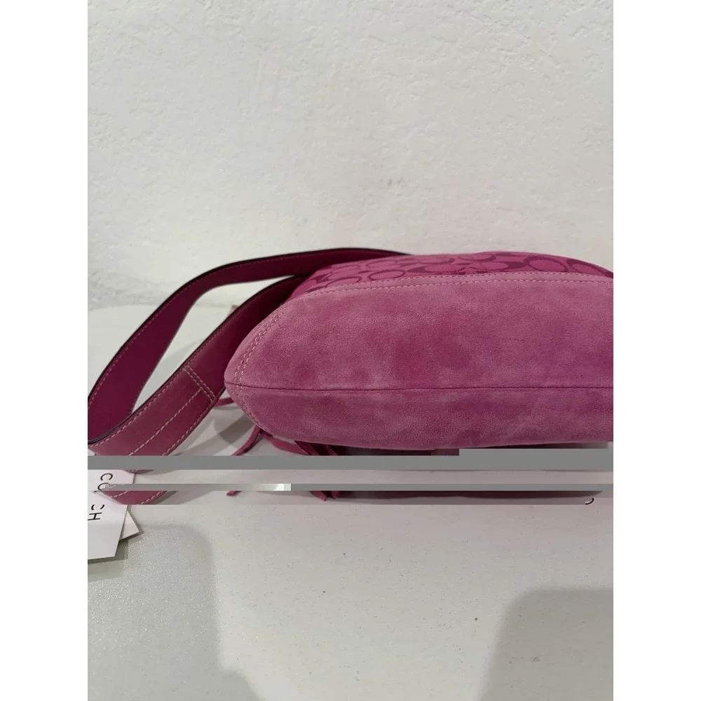 Coach Signature C Hot Pink Hobo Shoulder Bag Purse Vintage Y2K # 9362 - Picture 5 of 13